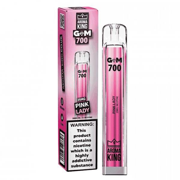 E-cigareta Aroma King Gem 700,jednokratna,nikotinska 20mg Pink Lady 200710