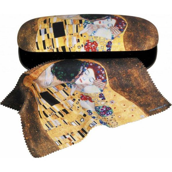 Etui za naočale Gustav Klimt Kiss sa tkaninom za brisanje 125211