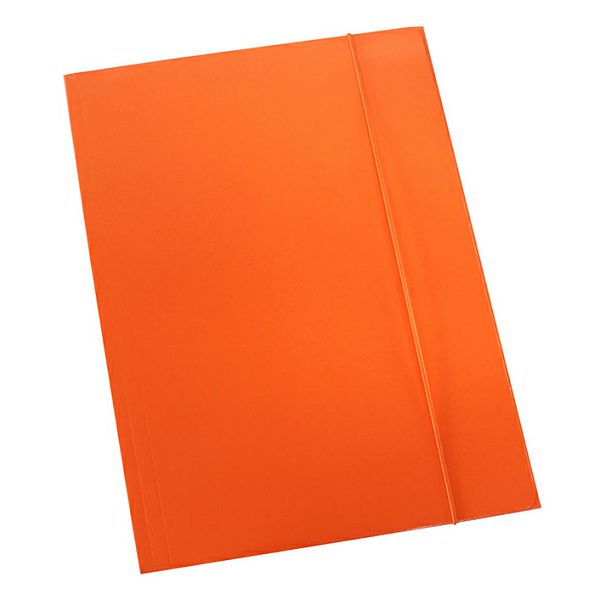 Fascikl prešpan s gumicom Uni color A4 narančasti