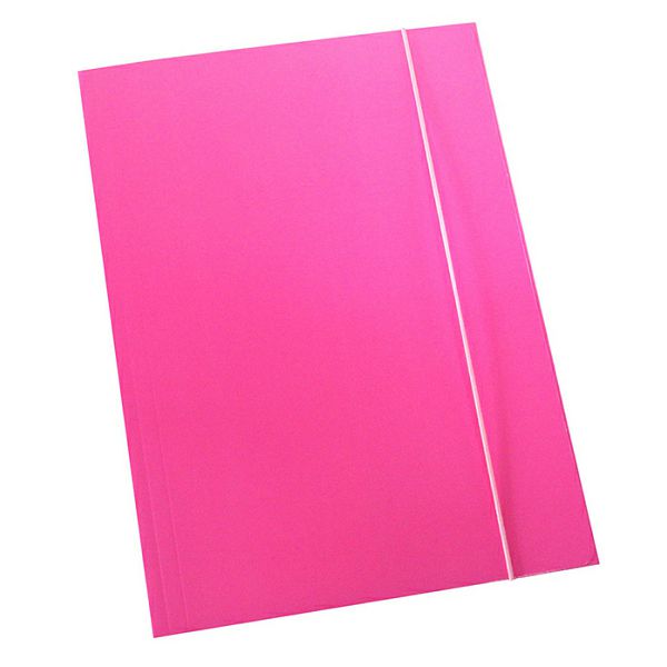 Fascikl prešpan s gumicom Uni color A4 roza