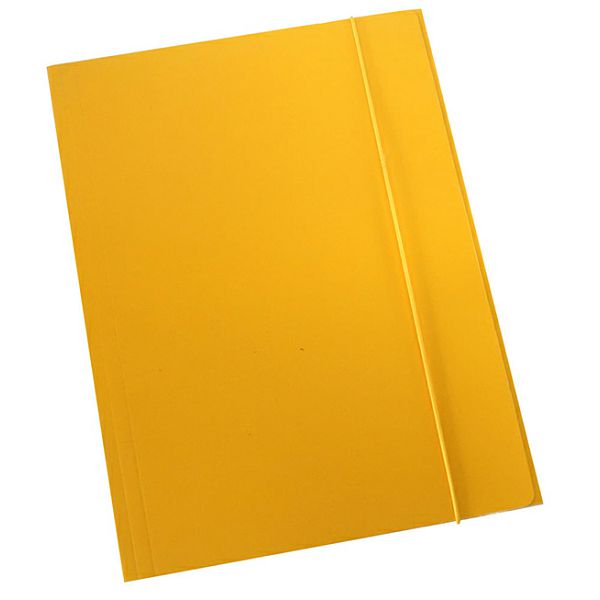 Fascikl prešpan s gumicom Uni color A4 žuti