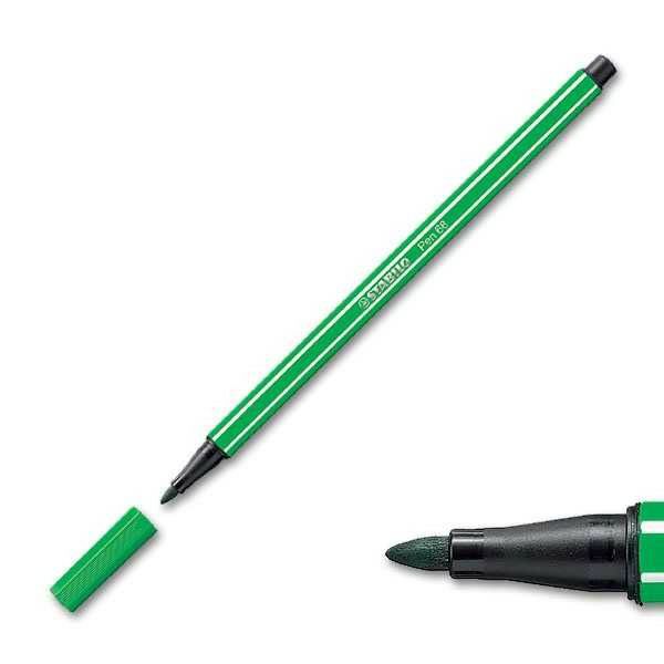 FLOMASTER STABILO Pen 68 zeleni