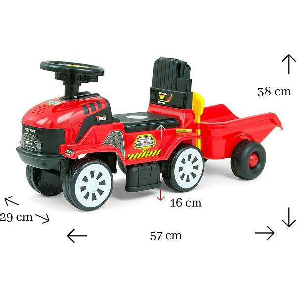 Guralica dječja Milly Mally Traktor crvena 124606