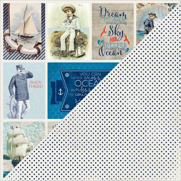 Hobby papir scrapbooking 30,5x30,5cm "Vintage razglednice"