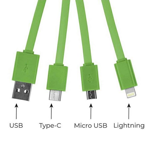 Kabel avokado,višestruko punjenje USB/Type-C/Micro-USB/Lightning Legami 833022
