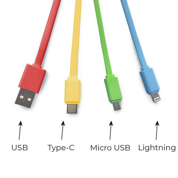 Kabel duga, višestruko punjenje USB/Type-C/Micro-USB/Lightning Legami 964782