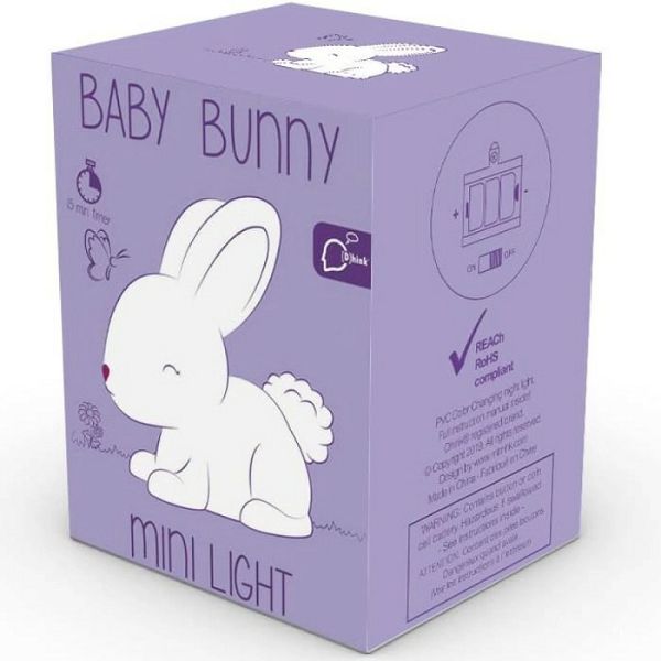 Lampa Bunny mini,pink,noćno svjetlo 044627