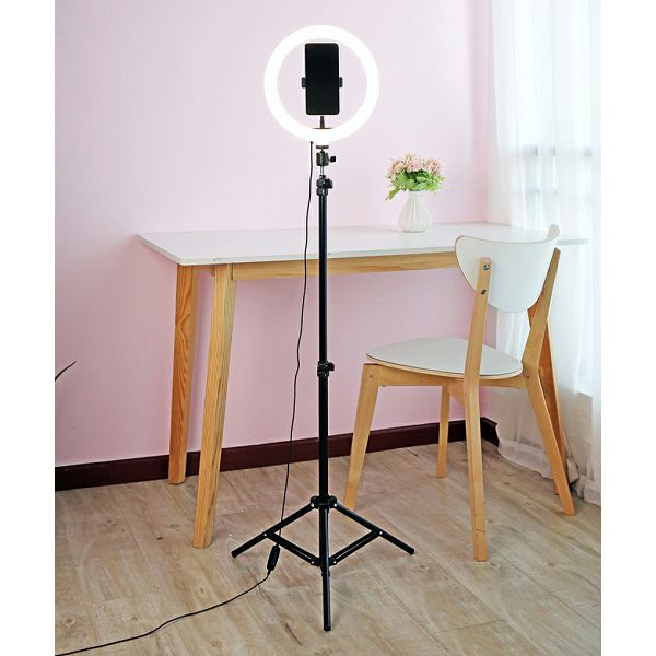 Lampa stolna Media-Tech MT5541, ring-light, 19-160cm, 2700-7000K, 120LED, 26cm