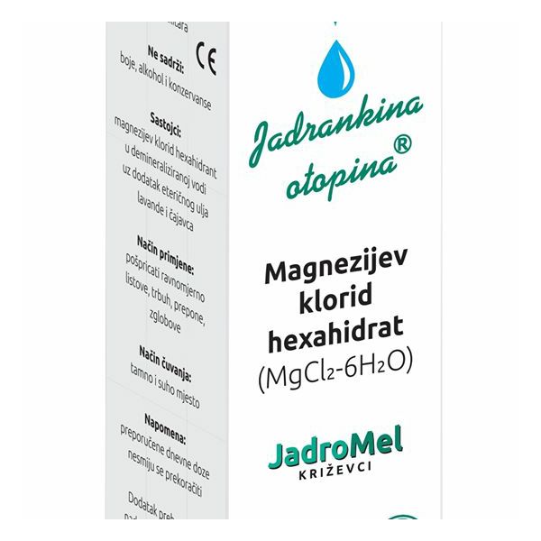 MAGNEZIJ KLORID hexahidrat sa eteričnim uljima 100ml, sprej 064515 Jadrankina otopina