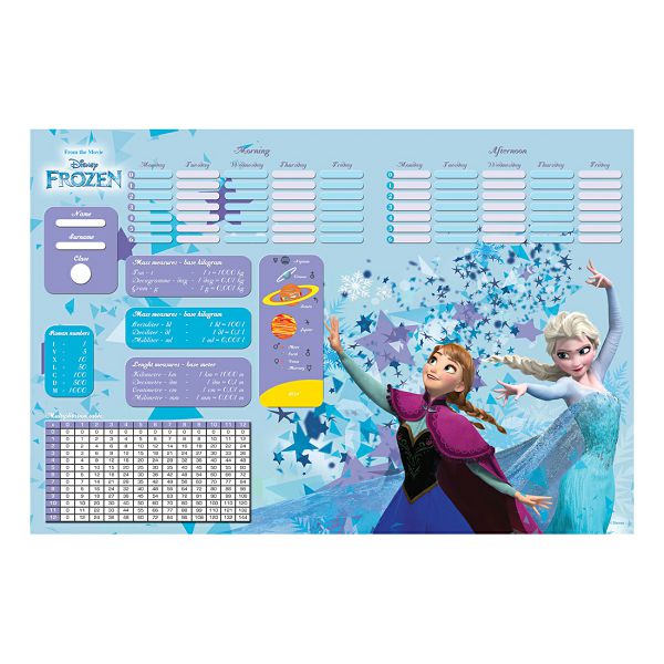 Mapa stolna školska Disney Frozen 63x42 cm