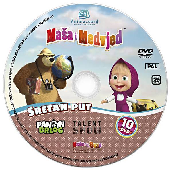Maša i Medvjed DVD 10 - Sretan put 850925