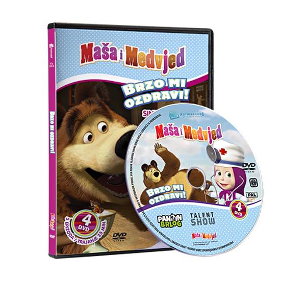 Maša i Medvjed DVD 4 - Brzo mi ozdravi! 850383