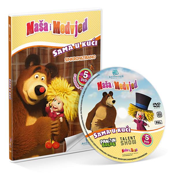 Maša i Medvjed DVD 5 - Sama u kući 850741