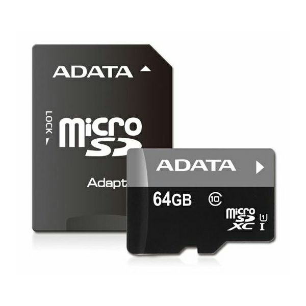 Memory card SD 64GB micro SDXC, Class 10, Adata, UHS-I, sa adapterom