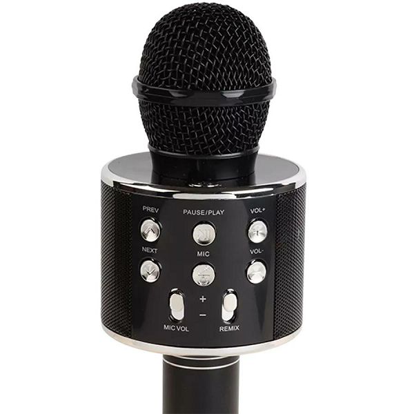 Mikrofon za karaoke bežićni,USB,sa zvučnikom Denver KMS-20,crni 051647