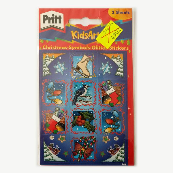Naljepnice glitter božićne 2 lista Pritt KidsArt Henkel