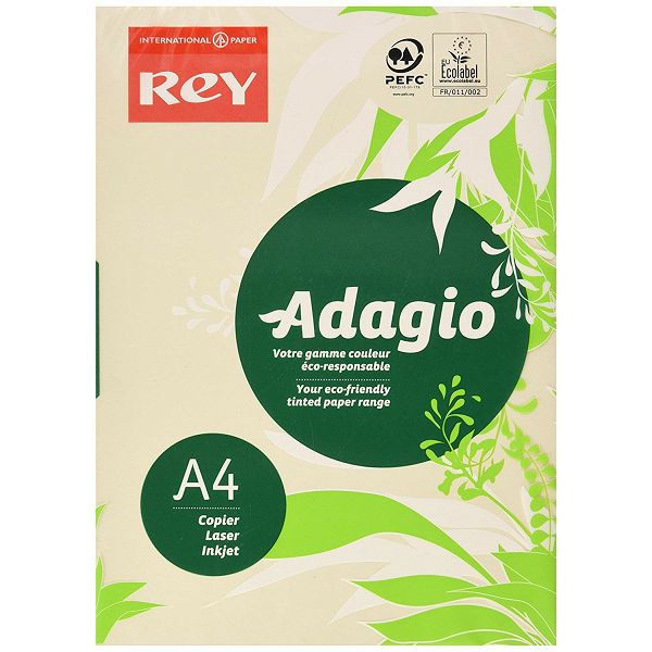Fotokopirni papir Adagio pastelne boje A4 160gr 250/1 bež