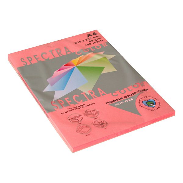 Papir fotokopirni SPECTRACOLOR A4 fluo rozi CHP PINK 75gr.100/1 