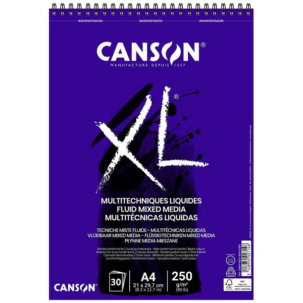 Blok za različite tehnike A4 250gr/30Lista Canson XL