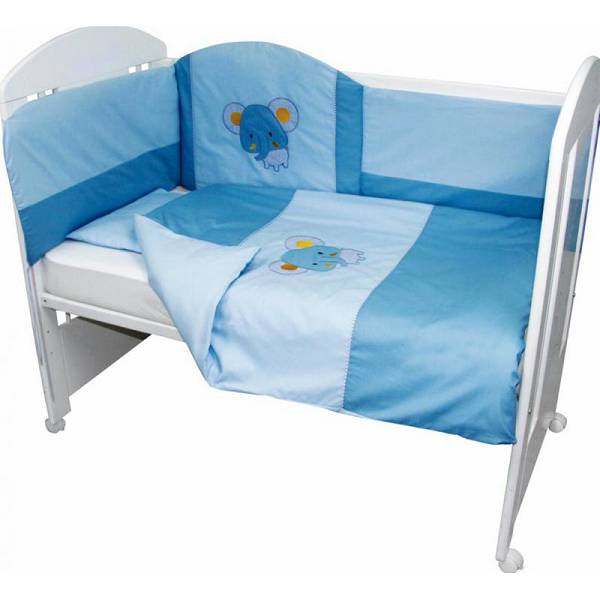 Posteljina za dječji krevetić 6 dijelna Medo sa štikom