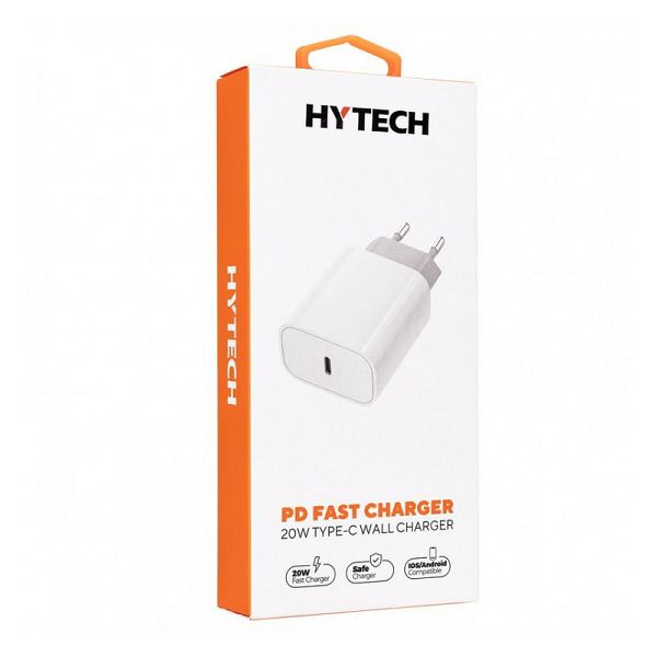 Punjač USB Kućni 3.0A, Hytech HY-XE40, USB-C, bijeli