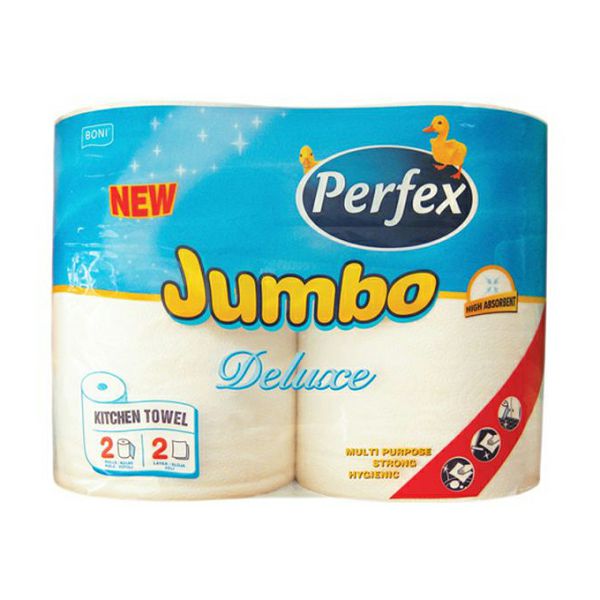 Ručnici papirnati Perfex Jumbo Deluxe, 22.5cm, pak.2/1 bijeli, 2 slojni