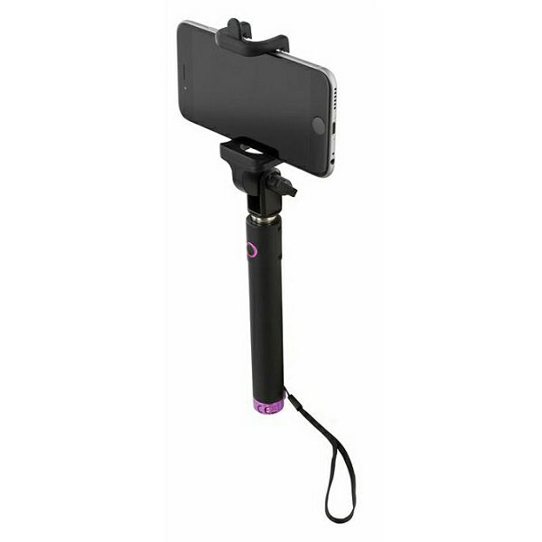 Selfie stick STREETZ SELFIE-014, Bluetooth, crno - rozi