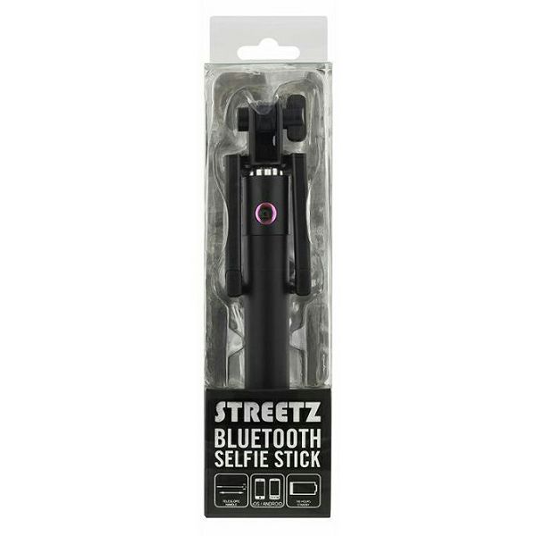 Selfie stick STREETZ SELFIE-014, Bluetooth, crno - rozi
