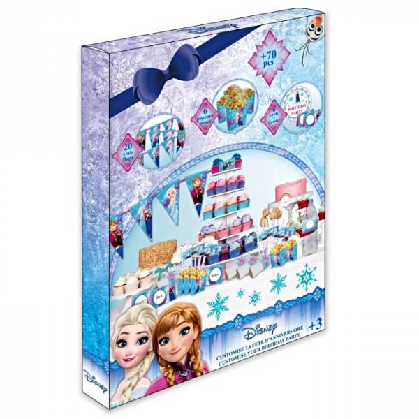Set rođendanski za izradu dekoracija, ukrasa i pozivnica Frozen
