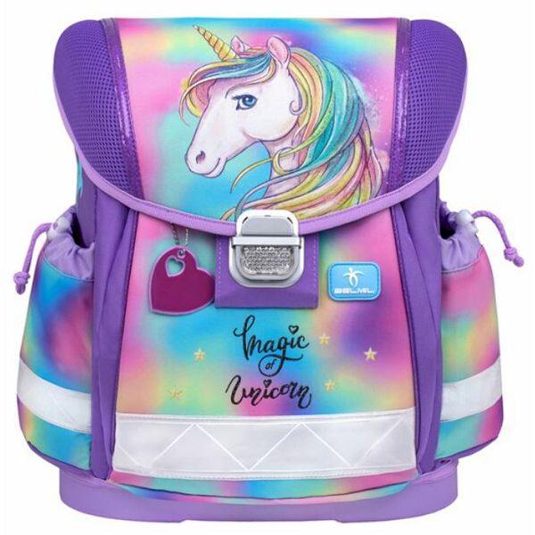 Školska torba Belmil Classy 403-13 anatomska Unicorn Rainbow Color 856663