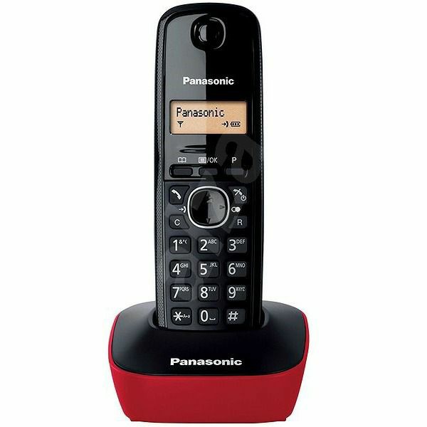 TELEFON bežični PANASONIC KX-TG 1611H/R crveni/crni