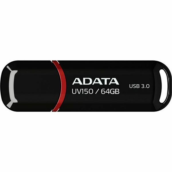 USB MEMORY STICK 64GB Adata UV150, USB 3.1 crni